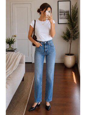 Citizens of Humanity Baretta Relaxed Straight Jeans 26 Babylonia $268